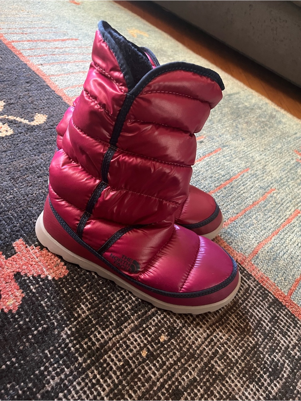 The North Face Metallic Fuchsia Puffy Winter Moon Boot